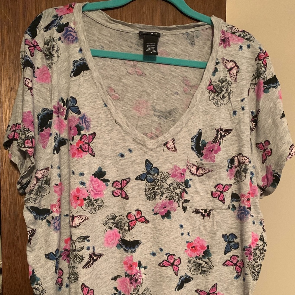 Torrid Butterfly Print T-Shirt 3X
